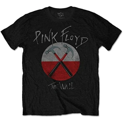Afbeelding van Pink Floyd The Wall Hammers Logo Heren T shirt L Zwart