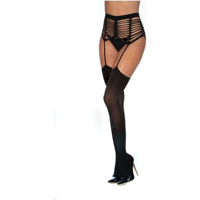 Afbeelding van Dreamgirl (All) Gekooide Naadloze Jarretellegordel Panty One Size black O/S
