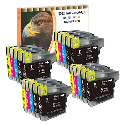 Afbeelding van D&amp;C LC985 inktpatronen compatibel met Brother LC 985 voor DCP J125 J140W J315W J515W MFC J220 J265W J410 J415W (8 zwart, 4 cyaan, magenta, geel, 20 stuks)