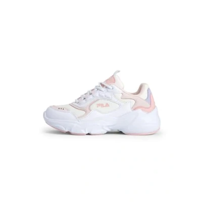 Afbeelding van Fila Collene KIDS Unisex Sneakers laag voor kinderen, Maat: 31, White/mauve chalk Imitatieleer/ textiel