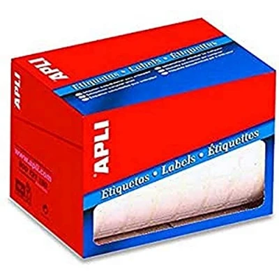 Afbeelding van APLI PAPER Papier permanente kleeflaag wit 34 x 67 mm 600 etiket(ten) etiketten