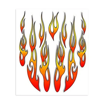 Afbeelding van 4R Quattroerre.it 32100 vlammenstickers, 20 x 24 cm
