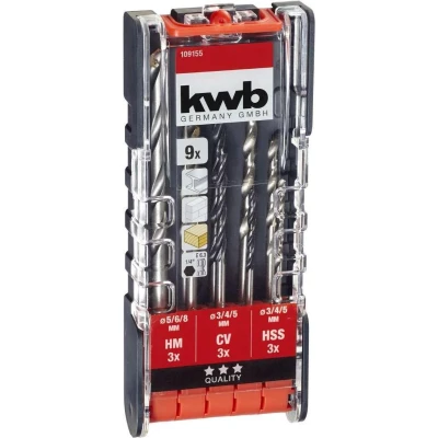 Afbeelding van KWB Combi borenset 9 delig 109155