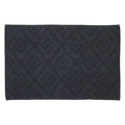 Afbeelding van Sealskin Aztec Badmat 60x90 cm Katoen Donkergrijs