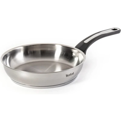 Afbeelding van Tefal Emotion E3010404 braadpan, 24 cm, roestvrij staal, gelijkmatige warmteverdeling, elegant design, robuuste handgreep, inductie