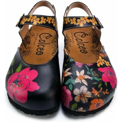 Afbeelding van GOBY Flowers Clogs Slippers Hoge kwaliteit Handmade Maat 38