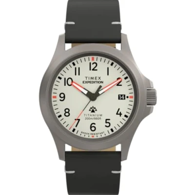 Afbeelding van Timex Expedition North Field Post TW2W78200 Horloge Leer Zwart Ø 38 mm