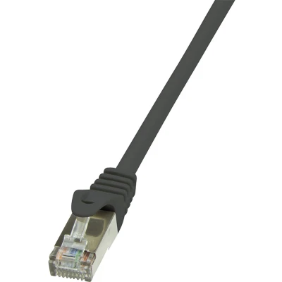Afbeelding van LogiLink CP1093S RJ45 Netwerkkabel, patchkabel CAT 5e F/UTP 10.00 m Zwart Snagless 1 stuk(s)