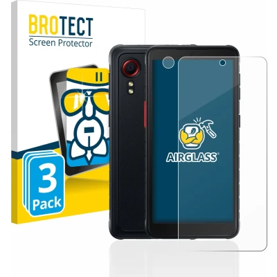 Afbeelding van BROTECT Screenprotector voor Samsung Galaxy XCover 5 (Voor+Camera) Folie Beschermfolie Beschermglas transparant (3 Stuks)