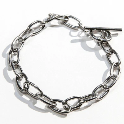 Afbeelding van Laura Ferini Dames Armband Baciare Zilver Zilverkleurige Schakelarmband 18K Witgoud Verguld Sieraad Accessoires Sieraden Armbandje