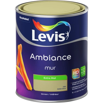 Afbeelding van Levis Ambiance muurverf extra mat 1l olijf