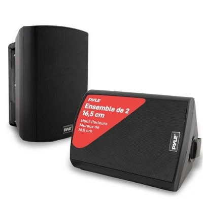 Afbeelding van Pyle PDWR62BTBK waterbestendig Bluetooth luidspreker binnen+buiten 2 Wegs passief+actief Duo plafondsysteem Zwart