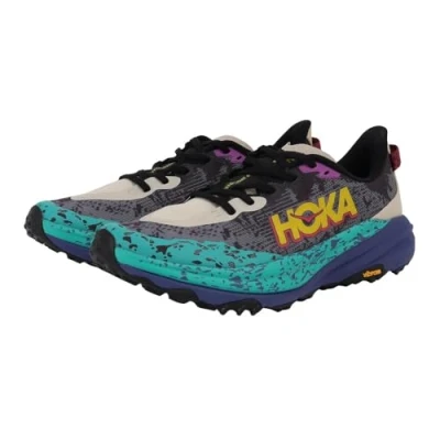 Afbeelding van HOKA Speedgoat 6 Trail hardloopschoenen, Heren, Maat: 44 2/3, Oatmeal/mountain iris Schoenen