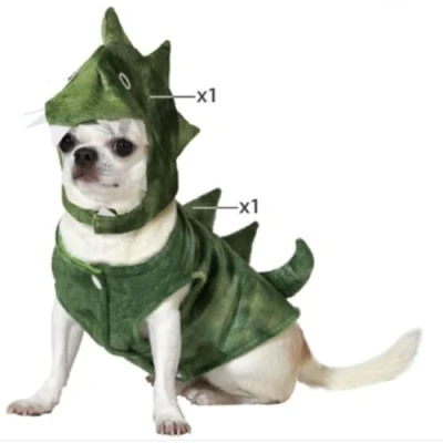 Afbeelding van Kostuum voor honden Maat L Dinosaurus