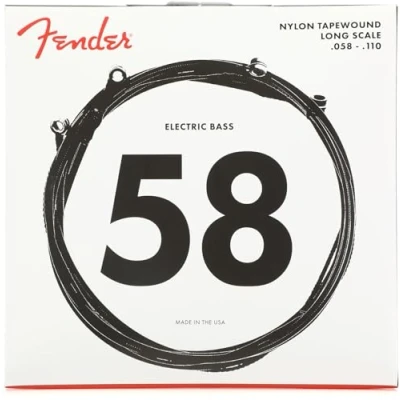 Afbeelding van Fender Strings Nylon 9120 58 110 Tape wound Snarenset voor 4 string basgitaar