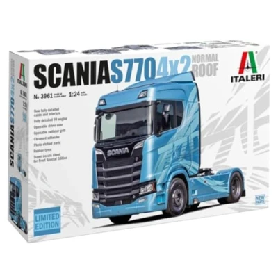 Afbeelding van 1:24 Italeri 3961 Scania S770 V8 Normal Roof Truck 4x2 Limited Edition Plastic Modelbouwpakket