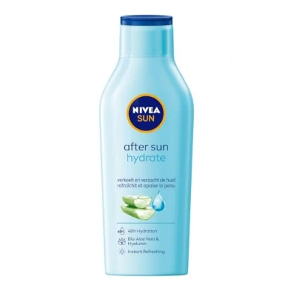 Image de NIVEA SUN lait après soleil hydratant (1 x 400 ml), corps à l&#039;aloe vera bio pour une hydratation intense et longue durée