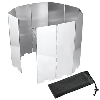 Afbeelding van Diealles Windscherm, opvouwbaar, 10 stuks, windscherm voor camping en wandelen