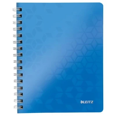 Afbeelding van Notitieboek Leitz WOW A5 spiraal PP lijn blauw