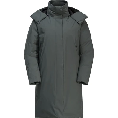 Afbeelding van Jack Wolfskin Luisenplatz COAT Donsjas, Dames, Maat: XXL, Slate green