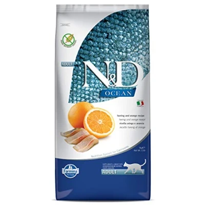 Afbeelding van N&amp;D Ocean kattenvoeding Haring met Sinaasappel 5 kg.