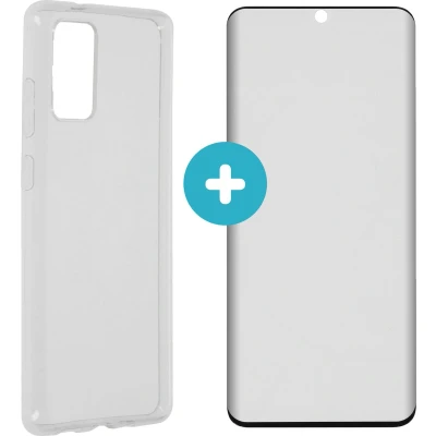 Afbeelding van imoshion Softcase Backcover + Premium Screenprotector voor de Samsung Galaxy S20 Plus Transparant