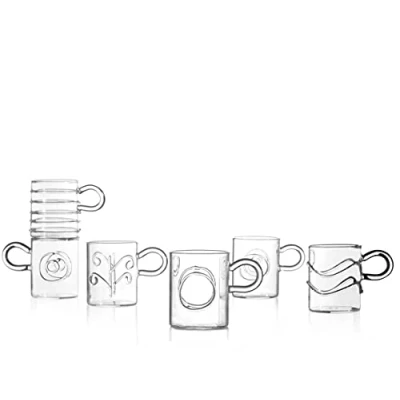 Afbeelding van Ichendorf Milano Borosilicaatglas, set van 6 koffiekopjes, Decò collectie, 0,05 kg