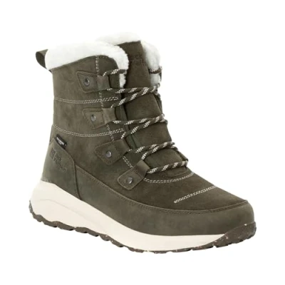 Afbeelding van Jack Wolfskin Dromoventure Texapore HIGH Snowboots, Dames, Maat: 41, Island moss Veloursleer