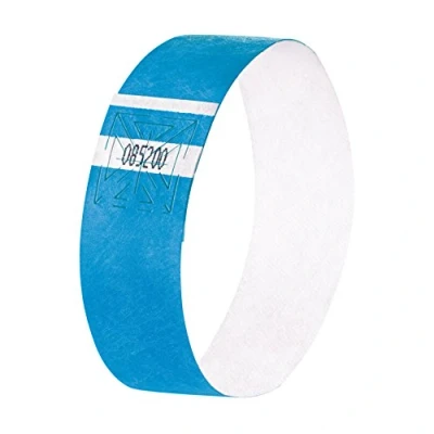 Afbeelding van SIGEL EB211 120 Personaliseerbare identificatie en controlearmbanden, 25,5 x 2,5 cm, neonblauw
