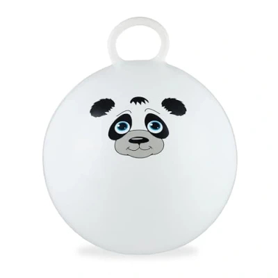 Afbeelding van Relaxdays skippybal dier Ø 45 cm springbal vanaf 3 jaar handgreep diverse prints panda