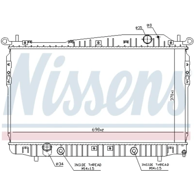 Afbeelding van Nissens Radiateur 61629