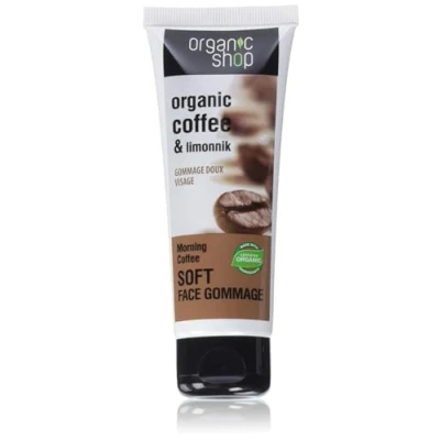 Afbeelding van Organic Shop Coffee &amp; Lime Face Gommage Gentle Peeling Up To 75Ml