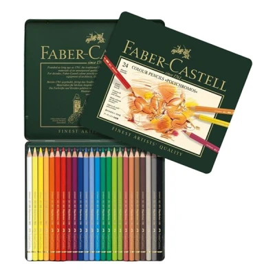 Image de Faber Castell Crayons de couleur POLYCHROMOS, dans un étui 24