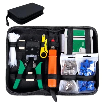 Afbeelding van SGILE 9 in 1 Netwerk Tester Kabel Computer Reparatie Tool Kits Netto Professionele LAN Onderhoud