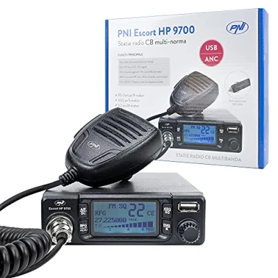 Afbeelding van PNI CB Escort HP 9700 27Mc USB, ANC, ASQ radiostation (sigarettenaansteker plug inbegrepen)