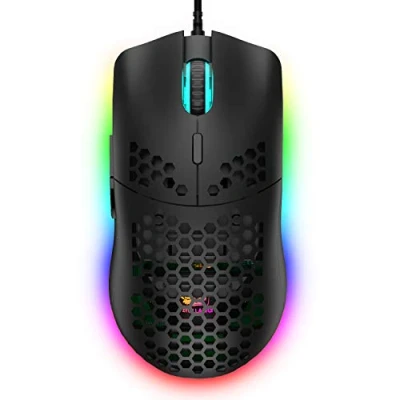 Afbeelding van Hoopond Ziyoulang Wired Gaming Mouse 69G Honeycomb Shell lichtgewicht muis met 6400 dpi, 6 programmeerbare USB toetsen