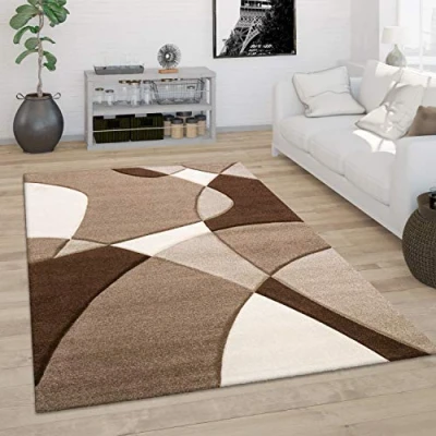 Afbeelding van Paco Home Vloerkleed Woonkamer Laagpolig Modern 3D Look Contour Gesneden Abstract Patroon 80x300 cm