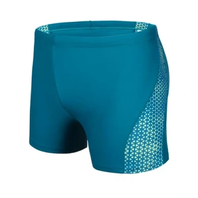Afbeelding van AMZSPORT Zwembroek voor heren met trekkoord, Briljant groen blauw, XXL