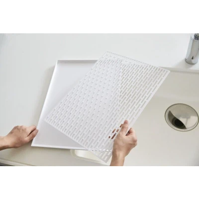 Afbeelding van Yamazaki Wide glas &amp; mug drainer Tower White