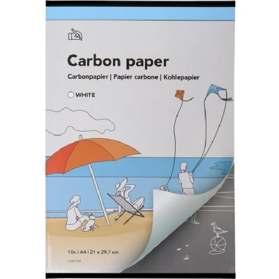 Afbeelding van Carbonpapier Qbasic A4 21x29,7cm 10x wit
