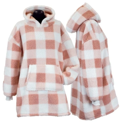 Afbeelding van Unique Living Hoodie Donna 70x50cm Old Pink