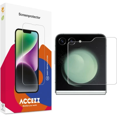 Afbeelding van Accezz Screenprotector Geschikt voor Samsung Galaxy Z Flip 5 / 6 Gehard Glas