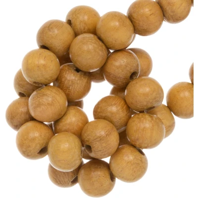 Afbeelding van Houten Kralen (6 mm) Jackfruit (75 stuks)
