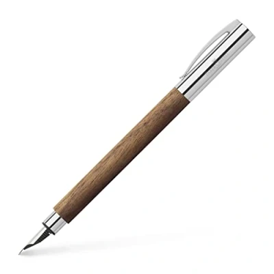 Afbeelding van Faber Castell vulpen Ambition walnoothout M FC 148580