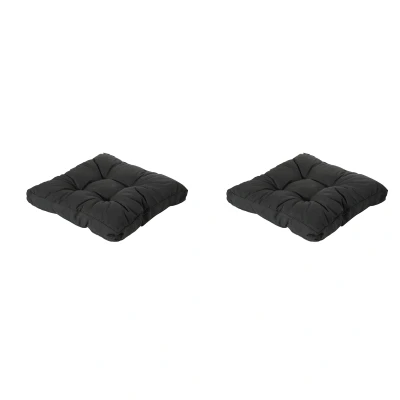 Afbeelding van Madison Florance zit Ca. 73x73 Rib black 2 stuks
