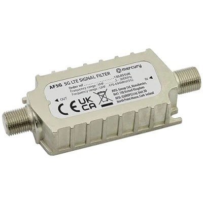 Afbeelding van Mercury 5G LTE online signaalfilter Digitale TV, satelliet, kabel en DAB/FM radiosignalen