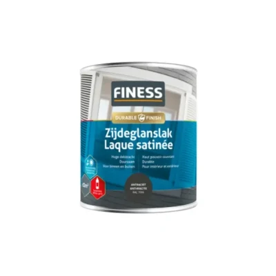 Afbeelding van Finess zijdeglanslak 750 ml, antracietgrijs ral 7016