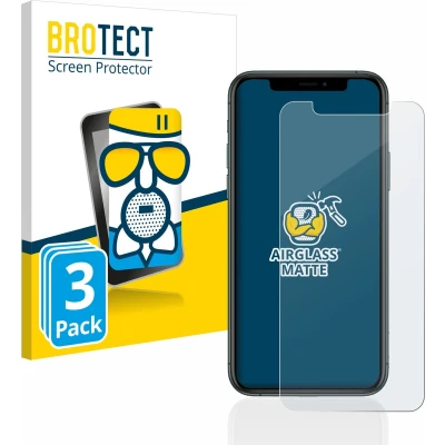 Afbeelding van BROTECT Screenprotector voor Apple iPhone 11 Pro Folie Beschermfolie Beschermglas matte (3 Stuks)