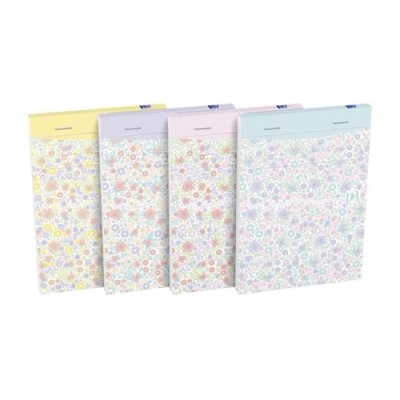 Afbeelding van OXFORD Floral notitieblokje A6 gelijnd 80 vel soepele kartonnen kaft 4 designs assorti