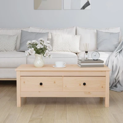 Afbeelding van Salontafel 100x50x40 cm massief grenenhout